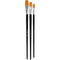 Big size - Gold Line penselen, l: 31+32+33,5 cm, b: 12+16+20 mm, 3 stuks