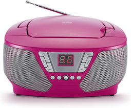 Bigben CD60RS - Draagbare Radio CD-Speler met 400 Stickers - Roze