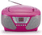 Bigben CD60RS - Draagbare Radio CD-Speler met 400 Stickers - Roze