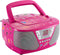 Bigben CD60RS - Draagbare Radio CD-Speler met 400 Stickers - Roze