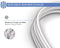 Bigben Connected Force Power Lite - USB-C naar USB-C - Versterkte Kabel - 2 meter - Wit