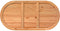 vidaXL - Tafelblad - 180x90x4 - cm - ovaal - massief - eikenhout - lichtbruin