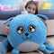 Biggies Puppy blauw - Opblaasbare pluchen Knuffel