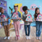 Biggies Unicorn Regenboog - Opblaasbare pluchen Knuffel