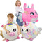 Biggies Unicorn Regenboog - Opblaasbare pluchen Knuffel