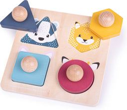 Bigjigs Bosdieren Vorm Puzzel FSC 100%