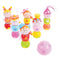 Bigjigs houten bowlingset prinsessen, 7dlg.