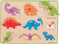 Bigjigs houten knoppuzzel Dinosaurussen - 9 stukjes
