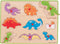 Bigjigs houten knoppuzzel Dinosaurussen - 9 stukjes