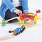 BIGJIGS Treinset Treinbaan Hefbrug met rails - Hout