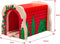 BIGJIGS Treinset Treinbaan Spoortunnel Hout - Rood
