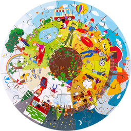 Bigjigs Vier seizoenen ronde vloerpuzzel