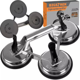 Bigstren Aluminium Vacuüm Zuignap - Veilig tillen tot 150kg met 3 Rubberen Pads