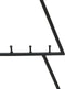 vidaXL - Kerstdecoratie - kerstboom - 60 - cm - metaal - zwart