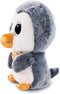 Nici pluche knuffel - Pinguin Sniffy - wit/blauw - 15 cm