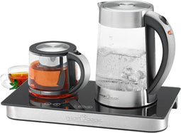 ProfiCook PC-TKS 1056 - 3-in-1 Thee- en Koffiestation - 1,7 L Waterkoker - Zilver en Zwart
