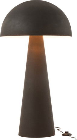 J-Line lamp Paddenstoel - metaal - zwart - extra large