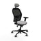 Jorquera Piqueras y Crespo 2D036G1 - Bureaustoel met hoofdsteun - Verstelbare hoogte L68 cm - Lichtgrijs