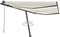 vidaXL - Luifel - automatisch - met - LED - en - windsensor - 400x300 - cm - crèmekleur