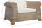 vidaXL Fauteuil met kussens natuurlijk rattan