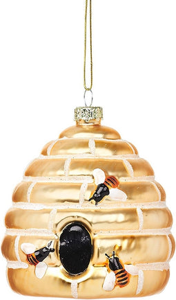 Bijenkorf kersthanger glas - Sass & Bell