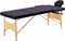 vidaXL - Massagetafel - inklapbaar - 3 - zones - hout - paars