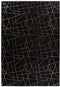 Bijou 125 Black / Gold 80× 150cm - Stylish Home Decor Rug
