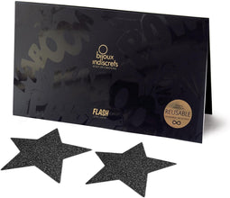 Bijoux Indiscrets Flash Ster Tepelversiering - Zwart