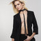 Bijoux Indiscrets Maze Choker met franje - Zwart