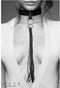 Bijoux Indiscrets Maze Choker met franje - Zwart