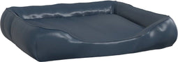 vidaXL - Hondenmand - 80x68x23 - cm - kunstleer - donkerblauw