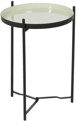 Bijzettafel 35,5 x 35,5 x 50,5 cm Zwart Groen Ijzer