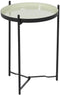 Bijzettafel 35,5 x 35,5 x 50,5 cm Zwart Groen Ijzer