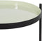 Bijzettafel 35,5 x 35,5 x 50,5 cm Zwart Groen Ijzer