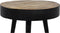 Bijzettafel Bari - ø43x55 - Naturel/zwart - Mangohout/ijzer