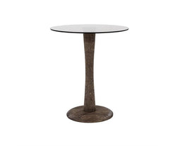 Bijzettafel Boogie 60x60cm Bruin | BY-BOO