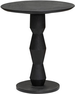 Bijzettafel Brunello GeoPillar rond 50cm - zwart | Tower living