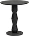 Bijzettafel Brunello GeoPillar rond 50cm - zwart | Tower living