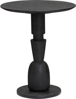 Bijzettafel Brunello GeoSculpt rond 50cm - zwart | Tower living