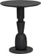 Bijzettafel Brunello GeoSculpt rond 50cm - zwart | Tower living