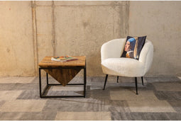 Bijzettafel Diamant Mangohout | 60x60 cm