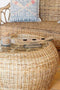 Bijzettafel DKD Home Decor 8424001825165 82 x 82 x 48 cm Kristal Natuurlijk Aluminium
