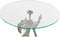 Bijzettafel DKD Home Decor 8424001856459 46 x 46 x 72 cm Kristal Zilverkleurig Transparant Aluminium
