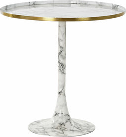Bijzettafel DKD Home Decor Gouden Aluminium Wit Marmer (51 x 51 x 51 cm)