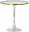Bijzettafel DKD Home Decor Gouden Aluminium Wit Marmer (51 x 51 x 51 cm)