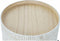 Bijzettafel DKD Home Decor Gouden Metaal Bruin MDF Wit (45 x 45 x 39 cm)