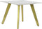 Bijzettafel DKD Home Decor Keramisch Gouden Metaal Wit Modern (60 x 60 x 48 cm)