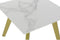 Bijzettafel DKD Home Decor Keramisch Gouden Metaal Wit Modern (60 x 60 x 48 cm)
