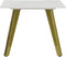 Bijzettafel DKD Home Decor Keramisch Gouden Metaal Wit Modern (60 x 60 x 48 cm)