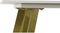 Bijzettafel DKD Home Decor Keramisch Gouden Metaal Wit Modern (60 x 60 x 48 cm)